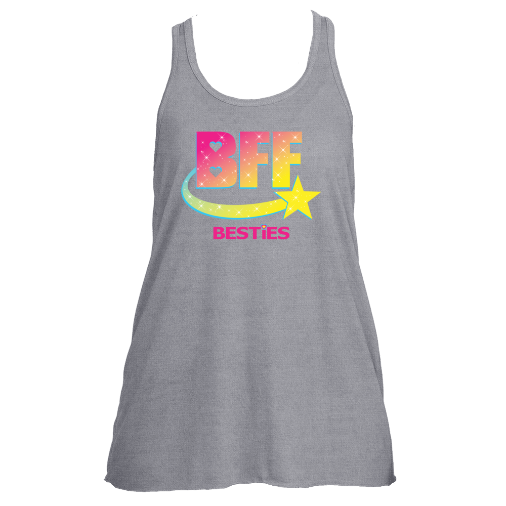 Womens Flowy Racerback Logo Tank