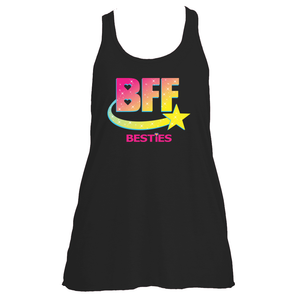 Womens Flowy Racerback Logo Tank