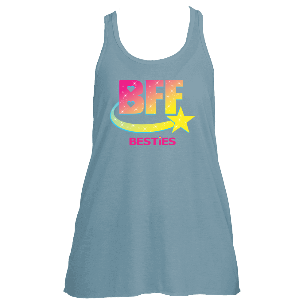 Womens Flowy Racerback Logo Tank