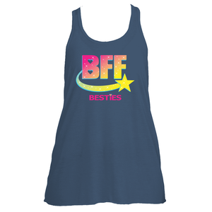 Womens Flowy Racerback Logo Tank