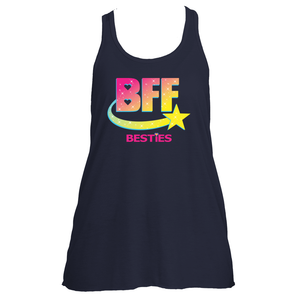 Womens Flowy Racerback Logo Tank