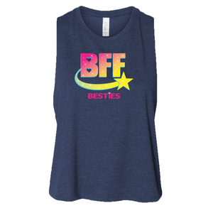 Womens Racerback Crop Logo Tank